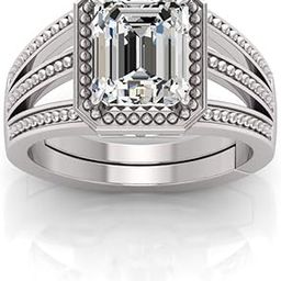 5.25 Ratti White Sapphire Original Stone Adjustable Ring For Men And Women With Lab Certified A8-image-79