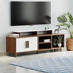 Wakefit TV Unit | 1 Year Warranty | TV Stand Table for Living Room, Cabinet Engineered Wood Cabinet with 3 Shelves (Eris, Wenge & Frosty White)-31