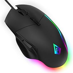 Recurve 300 Wired Gaming Mouse,12000 Dpi with 1000Hz Polling Rate 8 Buttons, Support, 6 Mode RGB, Sunplus Sensor, 10 Mn+ Clicks Huyu Switches, Compatible with Pc/Mac - Black-22