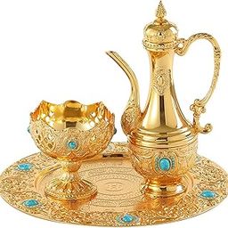 STYLEHEAVEN Vintage Turkish Teapot Set Antique Cold Drink Pot for Kitchen Tea Party Decoration|Home & Garden|Kitchen, Dining & Bar|Glassware-image-36