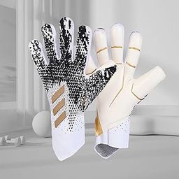 Enakshi (LABEL) Creations Kids Goalkeeper Gloves Sports Supplies for Football Lovers Children Beginner 10 Size Gold-picture-16
