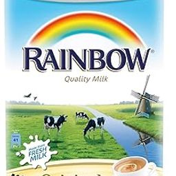Rainbow Original Evaporated Milk, 385ml | Rich & Creamy evaporated Milk Tin for Tea, Coffee, Sweets & Baking | Long Shelf Life | Unsweetened | Imported Premium Rainbow Tin |-16