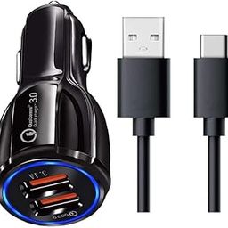 30W Car Charger for Ford EcoSport Titanium Original QC Adapter Type C 3.0A High Speed Fast Turbo Charge QC 3.0 Smart Dualport with 1m Type-C Charging & Sync Cable (Black, SE.N4)-image-38