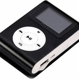 ELBME® Mini USB Clip MP3 Player LCD Screen Support 32GB Micro SD (Black)_1-21