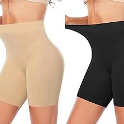 Seamless Shaping Boyshorts Shapewear for Women Slip Shorts Under Dress Shapewear Shorts Tummy Control Waist Shapers (Free Size) (Fits Waist : 30 to 39 Inch)-image-13