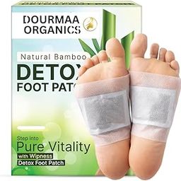 Dourmaa Organics 100% Natural Detoxification Foot Patches for Men & Women 1 Box = Pack of 1 (10 Patches)-image-129