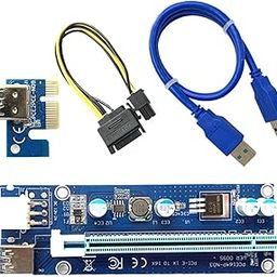 CALANDIS™ Ver009S PCIe Riser Card Adapter 6-Pin USB 3.0 Adapter Card 1x to 16x | Other Computer Cables | Computer Cables & Connectors-20