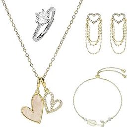 Anti Tarnish Exlusive Love Gift Box | Jewellery Set for Women | Latest Stylish Minimal Jewelry Sets | Modern Design Aesthetic Accessories | Ideal for Gifting-image-13
