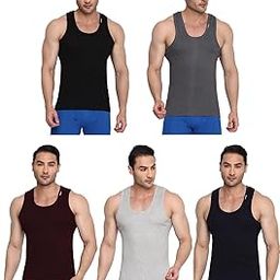 Men's Striped Regular Fit Vest (Colors-204-Derby-B1-DGry1-G1-N1-WN1-75_Multicolour-picture-6