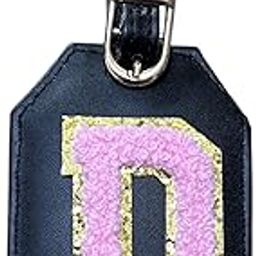M.F.H Leather Embroidered Luggage Tag, Letter for Bag Suitcase (Initial + Random Colour Alphabet) and Tropical Pineapple Luggage Tags with Umbrella for Suitcases (D)-picture-49