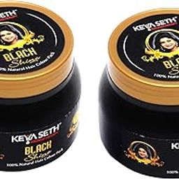 KEYA SETH AROMATHERAPY, DEVICE OF DROP Black Shine Hair Pack Natural Hair Color for Gray & White Hair with Pure Essential Oil & Herbs Extract for Men & Women-No Ammonia,& harmful chemicals.(Pack of 2)-11