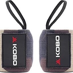 Kobo WTA-49 Super Heavy Wrist Wraps with Thumb Loop - Professional Wrist Support Braces for Men & Women - Weight Lifting Cross Fitness Powerlifting Strength Training-image-67