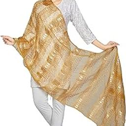 Women's Solid Art Silk Dupatta-20