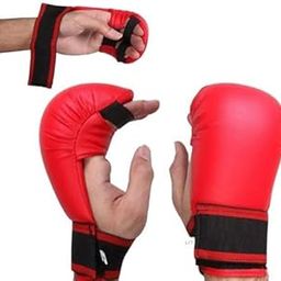 Universal Strike Boxing Training Gloves, Karate Training Gloves, Karate Gloves for Men & Women Free Size Red-image-70