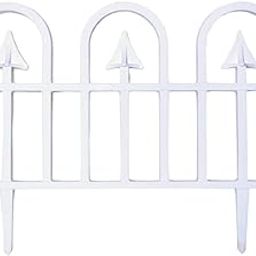 Maxx Plast Plastic Garden Fence – Connectable Decorative Border for Lawn, Pathway & Flower Beds – Durable & Weather-Resistant – Covers Large Area (White) (Pack of 10)-image-5