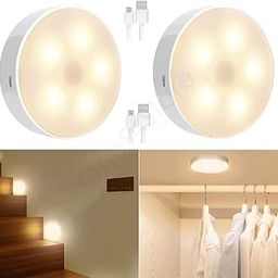 PalEnterprise Motion Sensor Light for Home (Pack of 2) with USB Charging Wireless Self Adhesive LED Body Induction Lamp Sensor Light for Wardrobe Lights with Sensor Night Light for Cupboard Stairs-image-89