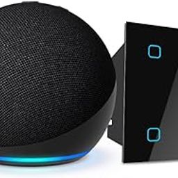 Amazon Echo Dot (5th Gen, Black) Combo with HomeMate Wi-Fi Smart 4 Gang Touch Switch (Black)-12