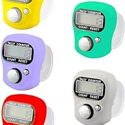 Nyza Electronic Finger Counter, Mini LCD Digital Display Hand Tally Counter 5-Digit Number Count Clicker, Resettable Counters Crochet, Coaching, Lap, Golf, Toddler & Fidget Color May Vary (Pack of 5)-15