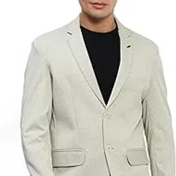 showoffff Men's Single Breasted Slim Blazer-picture-1
