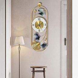 FUNTEREST Metal Wall Clock Big Antique Decorative Home Interior Stylish Watch & Silent Machine Gold for Bedroom/Living Room/Dining/Office/Farm-picture-26