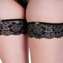 Noir Mystique Lace Garters I Premium Lace Polyamide & Elastane I Stretchable I Accessory for a Touch of Glamour I Bridal & Special Ocassions-image-57