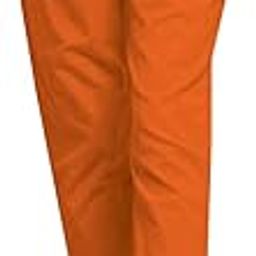 Outer Wear Women Cotton Elasticated Back Belt with Drawstring Comfort Pant-Orange-36-image-37
