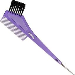 Vega Tail Comb (India's No.1* Hair Comb Brand) With Dye Brush, Color May Vary (1293-N)-picture-11