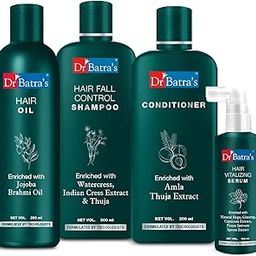 Dr Batra's Hair Vitalizing Serum 125 ml, Hair Fall Control Shampoo - 500 ml, Hair Oil - 200 ml and Conditioner 200 ml-picture-29