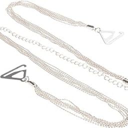 Jazzy Pearls®1 Pair Metal Tassel Adjustable Shoulder Bra Straps for Women Bra Accessories Silver Halter|Clothing Shoes & Accessories | Womens Clothing | & Sleep |As Your Choose:-image-14