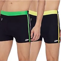 i-swim Mens Costume Is-010 Size 2XL Black/Yellow with Is-010 Size 2XL Black/Lime Pack of 2-picture-17