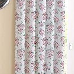 AIRWILL Cotton Small Pink Rose Designed Blackout and Room Darkening 5ft Window Curtains Pack of 1 pc. (Floral - Pink)-image-8