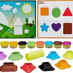 Play-Doh Shape & Learn Colours & Shapes, Ages 2 Years And Up,Multicolor-11