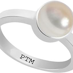 925 Sterling Silver Pearl (Moti) 3.25 Ratti to 10.25 Ratti or 3 Cts to 9.35 Cts Astrological Gemstone Bis Hallmark Ring for Men & Women-image-88