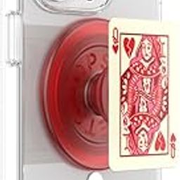 PopSockets Phone Grip with Expanding Kickstand Compatible with MagSafe, Adapter Ring Included, Phone Holder, Wireless Charging Compatible Playfull, Popout - Heartbreaker Queen-46
