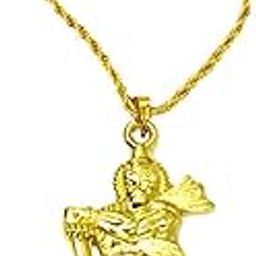 Ram Bhakta Hanuman Gadhadhari Gold Rope Chain Pendnet for Men and Women-picture-38