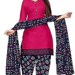 Dark Pink Cotton Printed Ready To Wear Patiala Salwar Suit (Readymade-VRW4132-P)-image-37