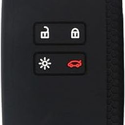 Lr Decor Bazaar Car Key Case Car Accessories Protector Car Key Shell for Renault Megane Black White Line-image-26