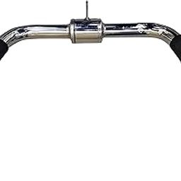 Zipzell™ Sports Pro-Grip Multi-Purpose Bar, Chrome Steel Gym Rowing Handle, Cable Machine Attachment-image-6