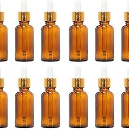BH PLAST (pack of 12 pcs 30 ML oil dropper bottle Round Empty Glass Bottle +Glass Dropper + Silcon Teat, Refillable, Reusable, Leak Proof-picture-7