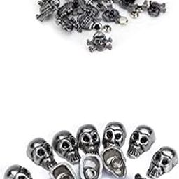 CLUB BOLLYWOOD VELURA 20 Sets Skull Crossbones Rivets 16 x 12mm+10 Sets Skull Rivets Studs Antique Silver 13 x 8mm|5Pairs of Shoe Sole Taps|Other Leathercraft Supplies| Leathercrafts-image-69
