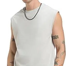 bewakoof Men's Solid Loose Fit T-Shirt-picture-11