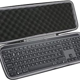 co2CREA Hard Case Replacement for Logitech MX Keys S/MX Keys Advanced Wireless Illuminated Keyboard (Case for MX Keys Keyboard, Black Case)-17