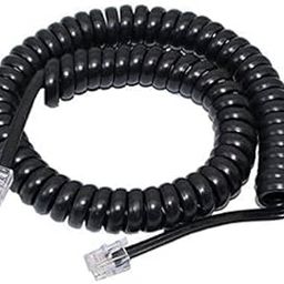 SLCE 2 Meter Long Telephone Handset Cord | Landline Handset Cord Cable | (Compatible with Telephone, Land Linephone, Black) (3)-14