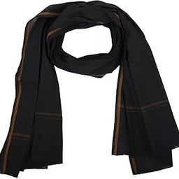 Cotton Blend Solid Men Dupatta ()_BZ_MS BLACK GAMCHA PACK OF 1-image-58