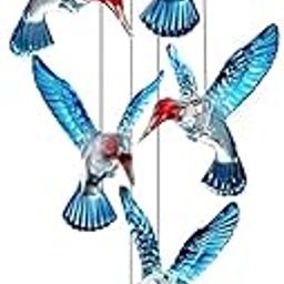 Solar Powered Hummingbird Wind Chime Light, 6-8 Hours Working Time, Colour Changing LED, Auto Light-up-15