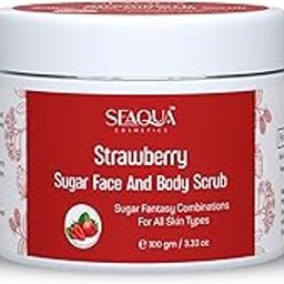 Strawberry Sugar face and Body Scrub for Men and Women | Smoother and Brighter Scrub for Remove Dead Skin Cells and Pores – 100gm-3