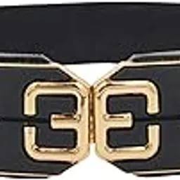 redhorns Elastic Fabric Waist Belt for Women Dresses Elegant Retro Design Stretchy Wide Ladies Belt for Saree Girls Jeans - Free Size (LD84)-picture-1
