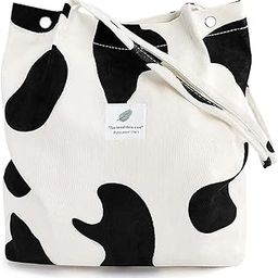 Korean Canvas Corduroy Tote Bag Casual Work Shoulder Handbags | Multi-Purpose Bag |Sturdy Canvas Bag with Large Capacity | Shopping Bag for Office, College & Daily Use-image-91