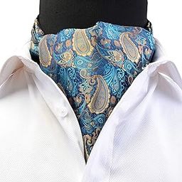 Men's Ascot Paisley Floral Jacquard Woven Gift Cravat Tie-image-73
