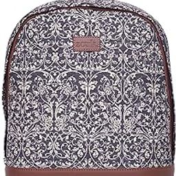 Printed Women's Jute Handcrafted Vegan Leather Multicolor Daypack/BackpackFor Travel, college, daily use, for girls women-10